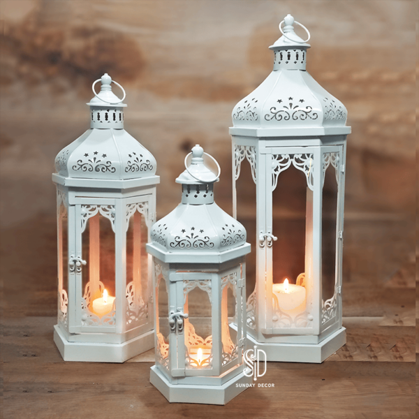 White Moroccan Lantern (Combo 3)